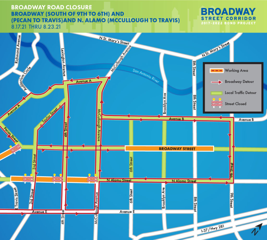 Construction Updates – Broadway Street Corridor – San Antonio